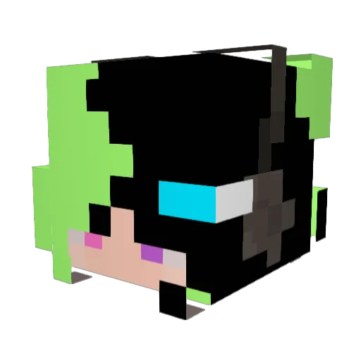 Gamer56778 Minecraft avatar head, 3D render