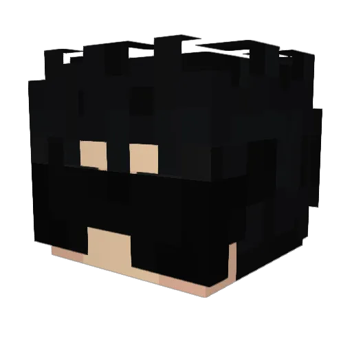 Gamer5D Minecraft avatar head, 3D render