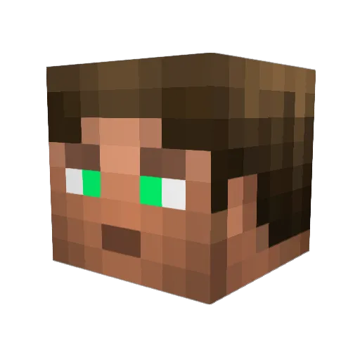 Gamer61502 Minecraft avatar head, 3D render