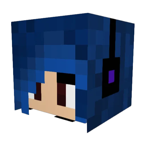 Gamer705 Minecraft avatar head, 3D render