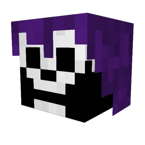 Gamer717 Minecraft avatar head, 3D render