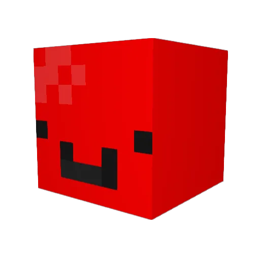 GamerAO Minecraft avatar head, 3D render