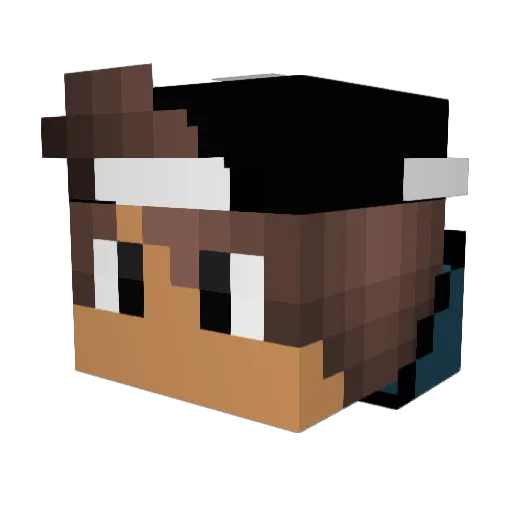 GamerBreadStick_ Minecraft avatar head, 3D render
