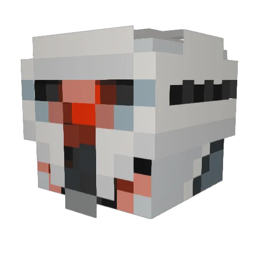 GamerBruder Minecraft avatar head, 3D render