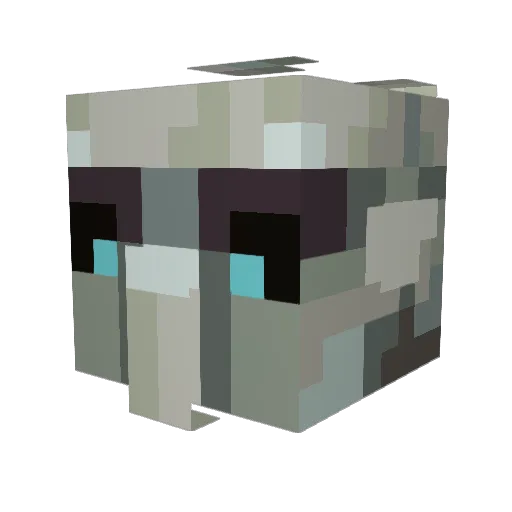 GamerC0der Minecraft avatar head, 3D render
