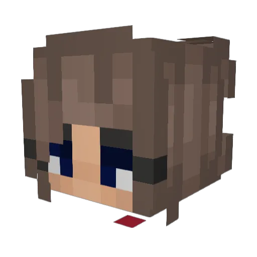 GamerCheeseRat Minecraft avatar head, 3D render