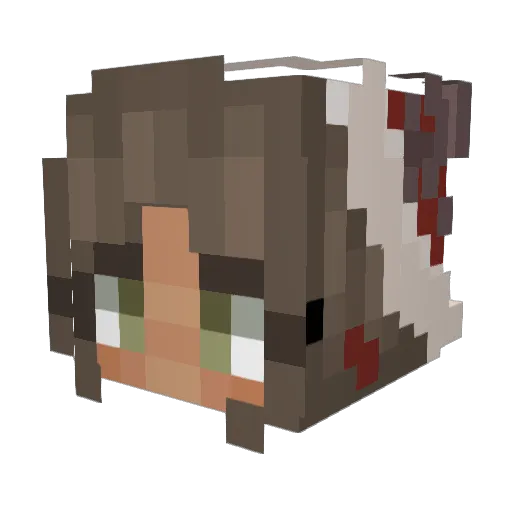 GamerChick0415 Minecraft avatar head, 3D render