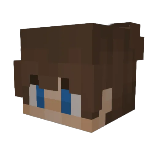 GamerDucki Minecraft avatar head, 3D render