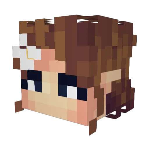 GamerEnder6 Minecraft avatar head, 3D render