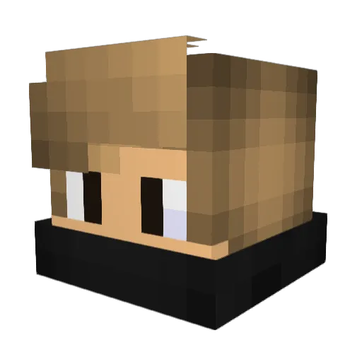 GamerExx_xD Minecraft avatar head, 3D render