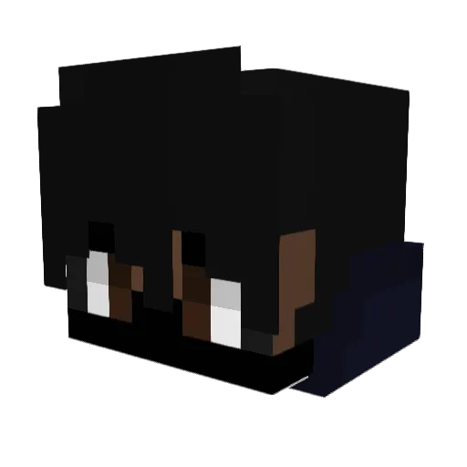 GamerF18 Minecraft avatar head, 3D render