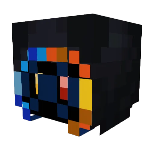 GamerGageroonie Minecraft avatar head, 3D render