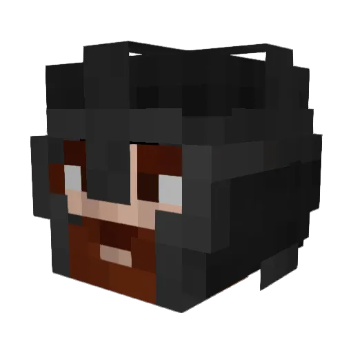 GamerGannon_ Minecraft avatar head, 3D render