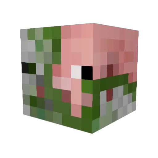 GamerGeek55 Minecraft avatar head, 3D render