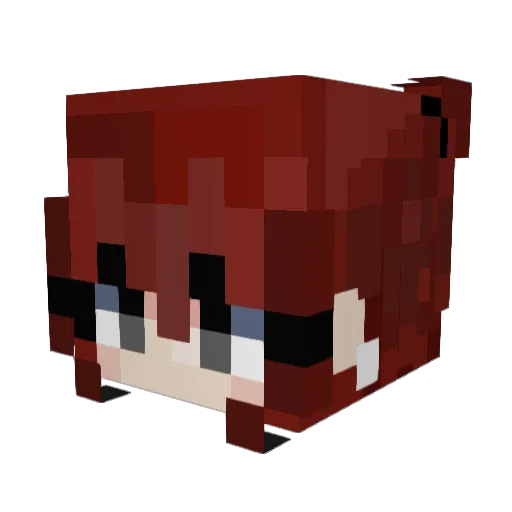 GamerGirl4530 Minecraft avatar head, 3D render