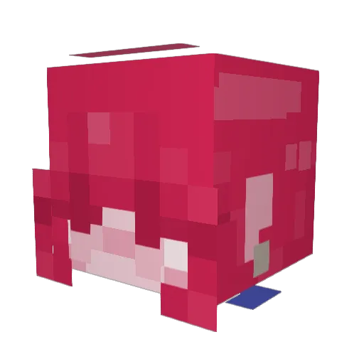 GamerGirl5232 Minecraft avatar head, 3D render