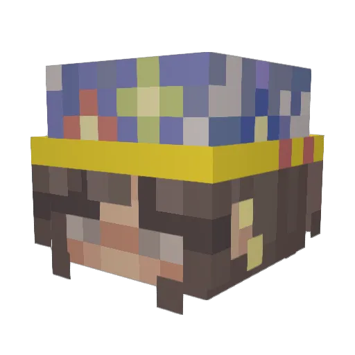 GamerGirlKali Minecraft avatar head, 3D render
