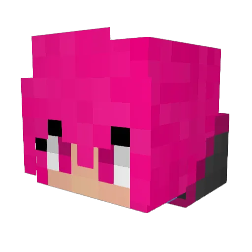 GamerGirl_1901 Minecraft avatar head, 3D render
