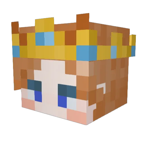 GamerGodCMJ Minecraft avatar head, 3D render