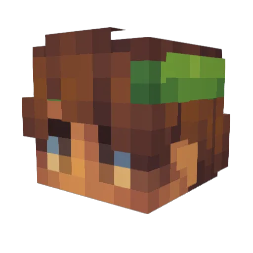 GamerGorilla18 Minecraft avatar head, 3D render
