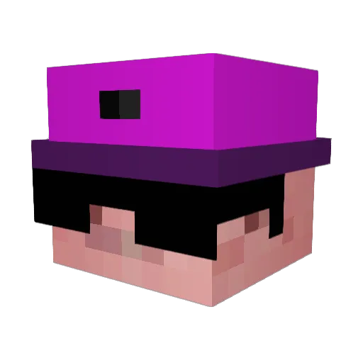 GamerGrisen Minecraft avatar head, 3D render