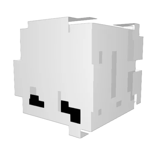 GamerGrlDabi Minecraft avatar head, 3D render