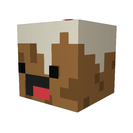 GamerHDxxx Minecraft avatar head, 3D render