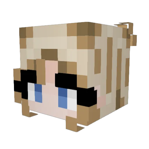 GamerHannah6993 Minecraft avatar head, 3D render