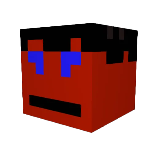 GamerHero1999 Minecraft avatar head, 3D render