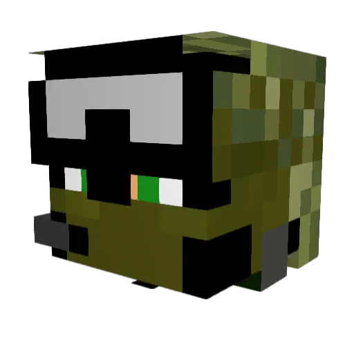 GamerJD06 Minecraft avatar head, 3D render