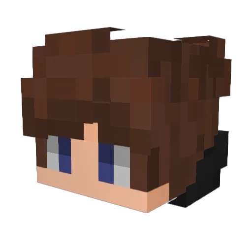 GamerKidPickle Minecraft avatar head, 3D render