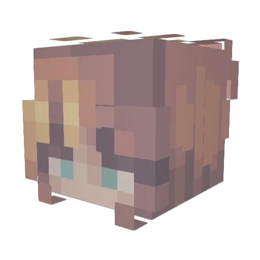 GamerKitten1234 Minecraft avatar head, 3D render