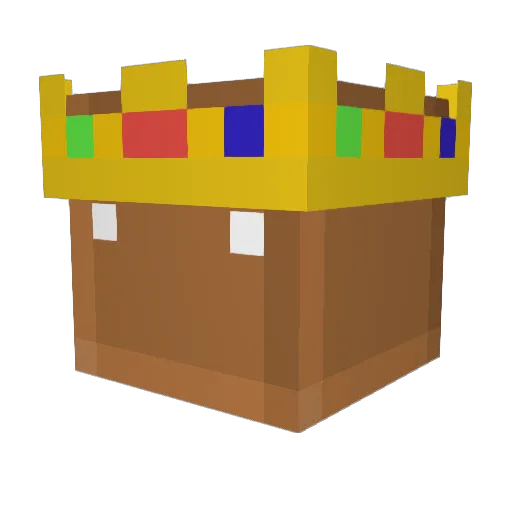 GamerKsenia Minecraft avatar head, 3D render