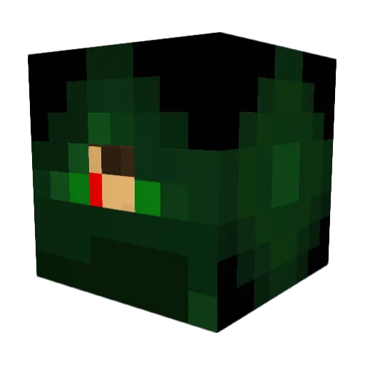 GamerLexJ Minecraft avatar head, 3D render