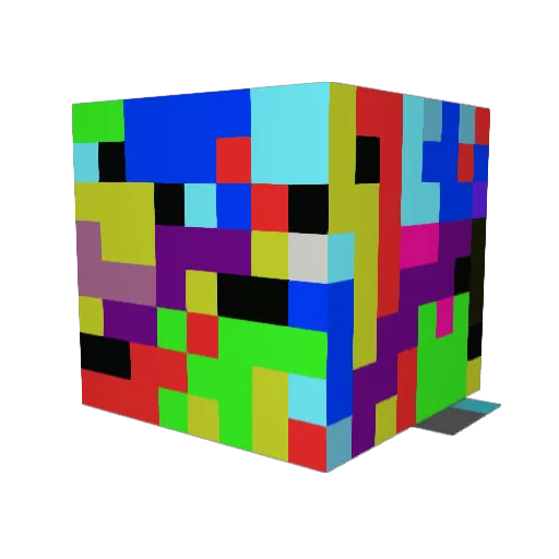 GamerLook Minecraft avatar head, 3D render
