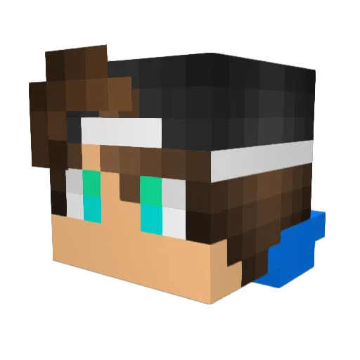 GamerMJay Minecraft avatar head, 3D render
