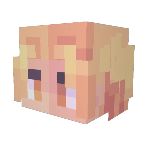 GamerMageGaming Minecraft avatar head, 3D render