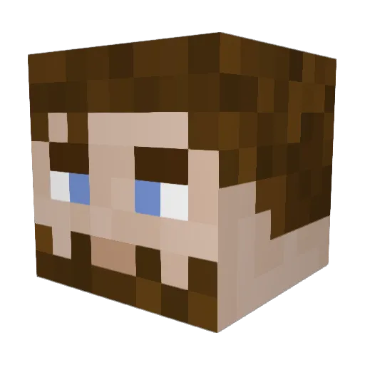 GamerMan150 Minecraft avatar head, 3D render