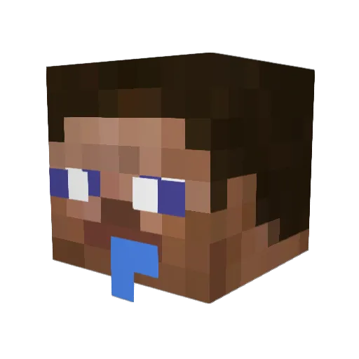 GamerMaty Minecraft avatar head, 3D render