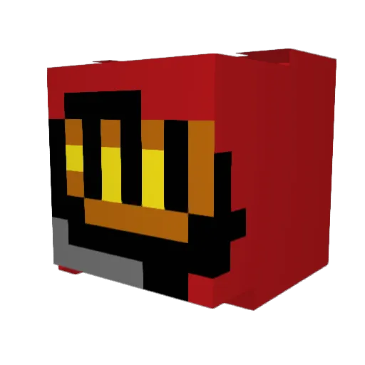 GamerMax2012 Minecraft avatar head, 3D render