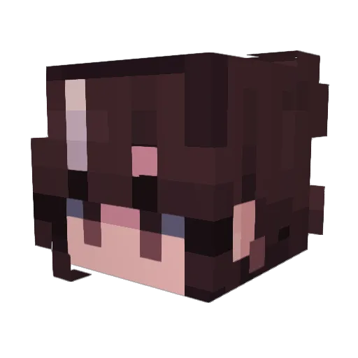 GamerNata408 Minecraft avatar head, 3D render