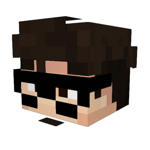 GamerNiko20 Minecraft avatar head, 3D render