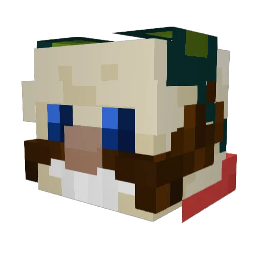 GamerNinja2461 Minecraft avatar head, 3D render