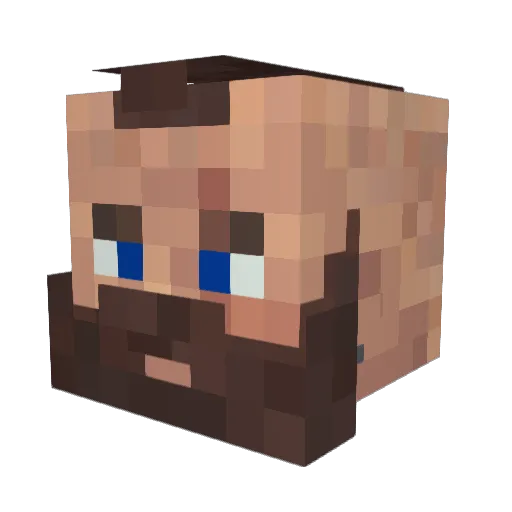 GamerNoob16 Minecraft avatar head, 3D render