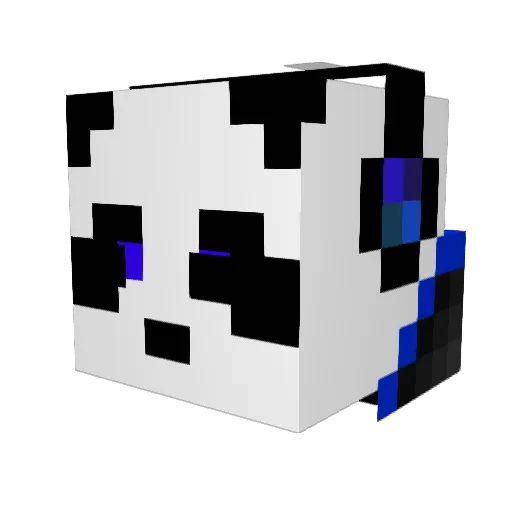GamerOMG123 Minecraft avatar head, 3D render