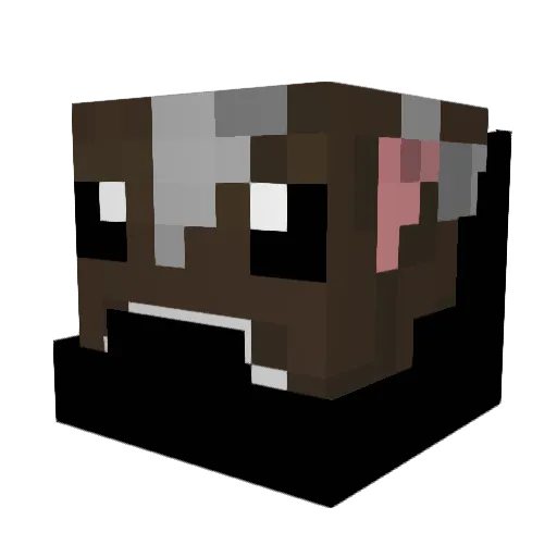 GamerOne_ Minecraft avatar head, 3D render