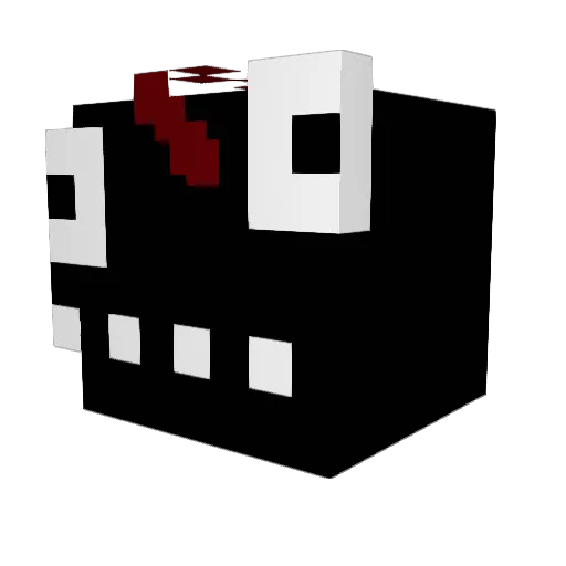 GamerP7 Minecraft avatar head, 3D render
