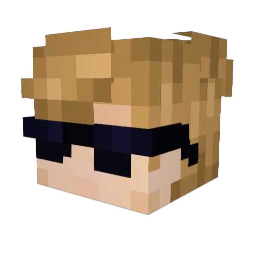 GamerPro8822 Minecraft avatar head, 3D render