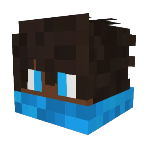 GamerRecovery_YT Minecraft avatar head, 3D render
