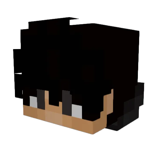 GamerSB18 Minecraft avatar head, 3D render
